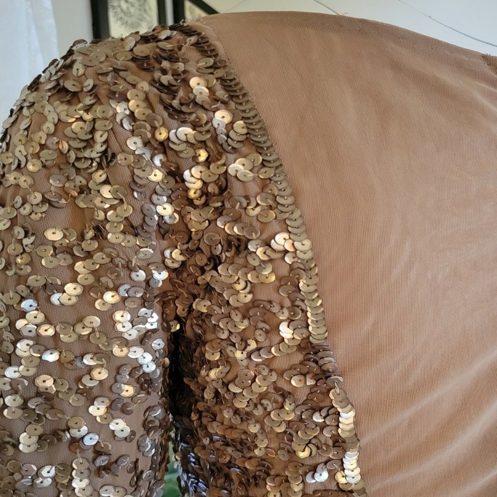 ALICE + OLIVIA Nika Sequins Mini Cocktail Dress - Picture 6 of 7